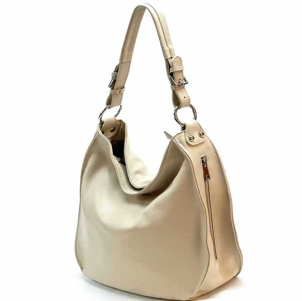 Amica Italian Leather Shoulder Bag – Elegant Everyday Bag for Women - Leather Italiano