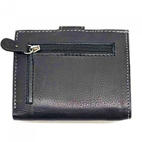 Back view of the Arezzo Black Leather Credit Card Holder