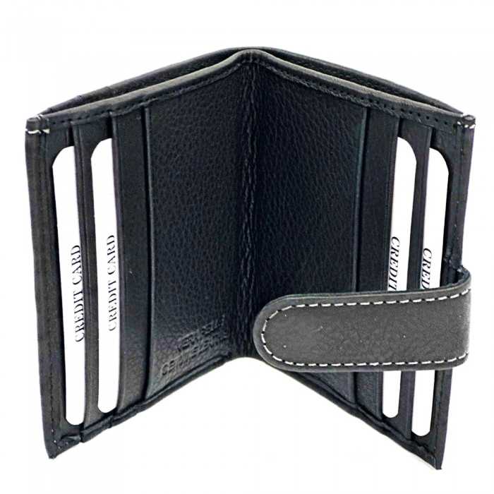 Interior view of the Arezzo Black Leather Credit Card Holder