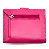 Back view of the Arezzo Fuchsia Leather Credit Card Holder
