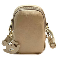 Argelia Mini Italian Leather Crossbody Bag - Handcrafted in Florence - Leather Italiano