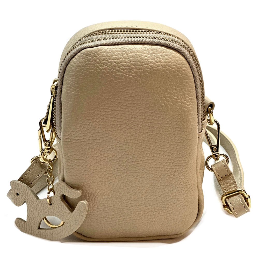 Argelia Mini Italian Leather Crossbody Bag - Handcrafted in Florence - Leather Italiano