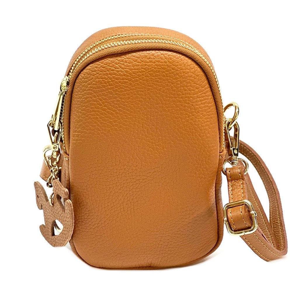 Argelia Mini Italian Leather Crossbody Bag - Handcrafted in Florence - Leather Italiano