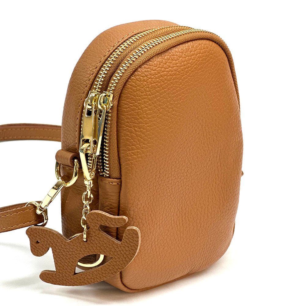 Argelia Mini Italian Leather Crossbody Bag - Handcrafted in Florence - Leather Italiano