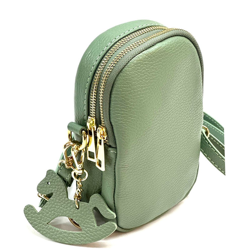 Argelia Mini Italian Leather Crossbody Bag - Handcrafted in Florence - Leather Italiano