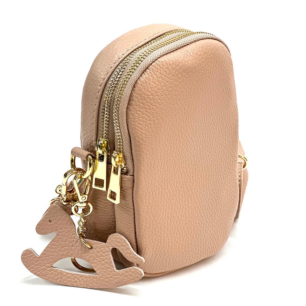 Argelia Mini Italian Leather Crossbody Bag - Handcrafted in Florence - Leather Italiano