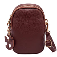 Argelia Mini Italian Leather Crossbody Bag - Handcrafted in Florence - Leather Italiano