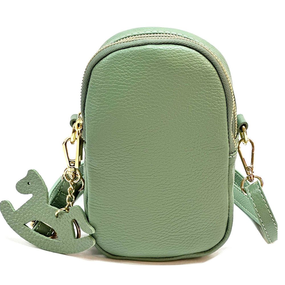 Argelia Mini Italian Leather Crossbody Bag - Handcrafted in Florence - Leather Italiano