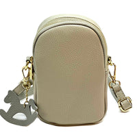 Argelia Mini Italian Leather Crossbody Bag - Handcrafted in Florence - Leather Italiano