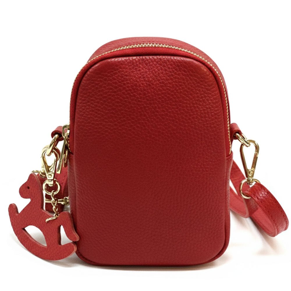 Argelia Mini Italian Leather Crossbody Bag - Handcrafted in Florence - Leather Italiano