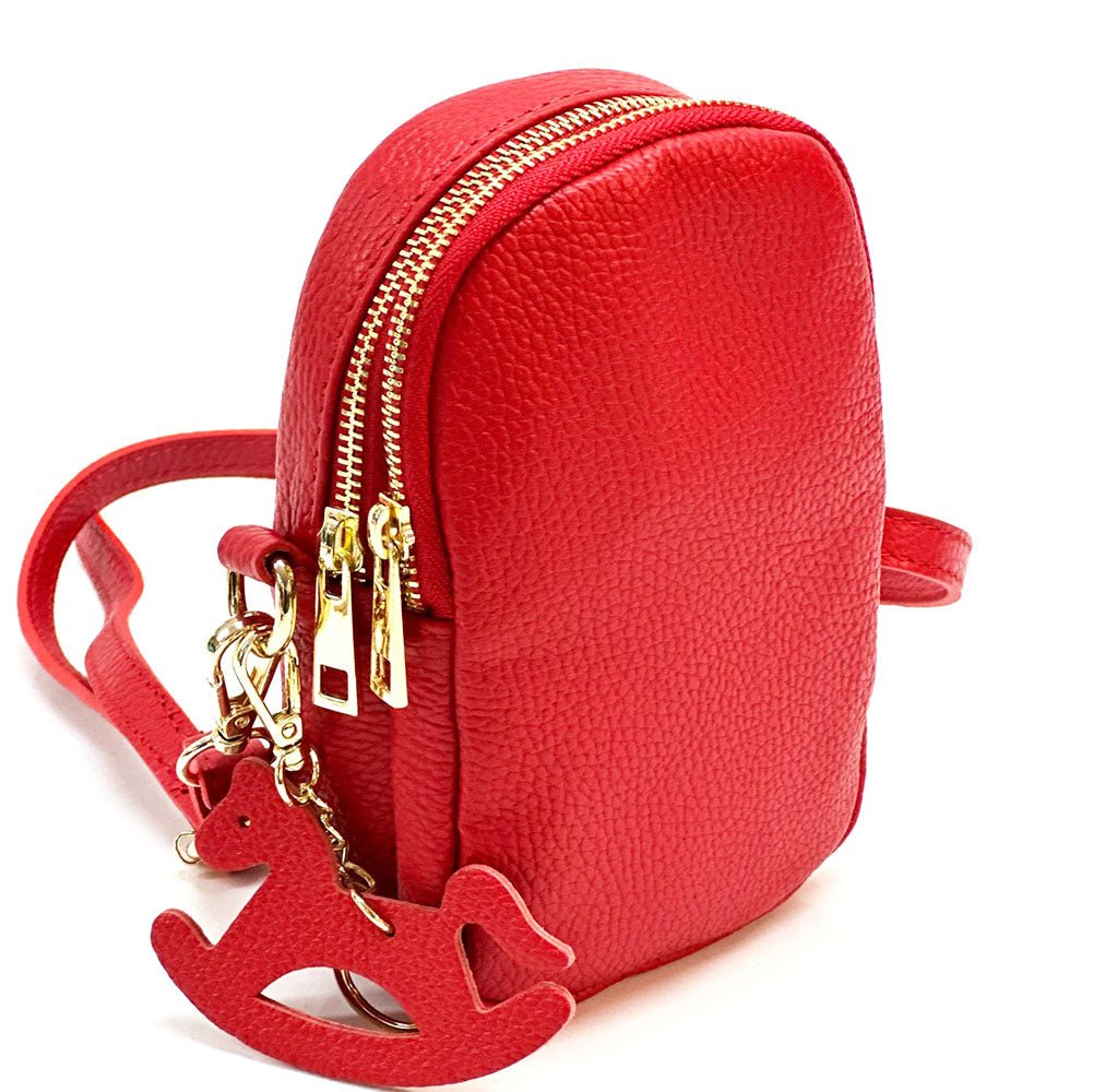 Argelia Mini Italian Leather Crossbody Bag - Handcrafted in Florence - Leather Italiano