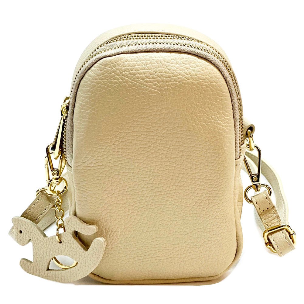 Argelia Mini Italian Leather Crossbody Bag - Handcrafted in Florence - Leather Italiano