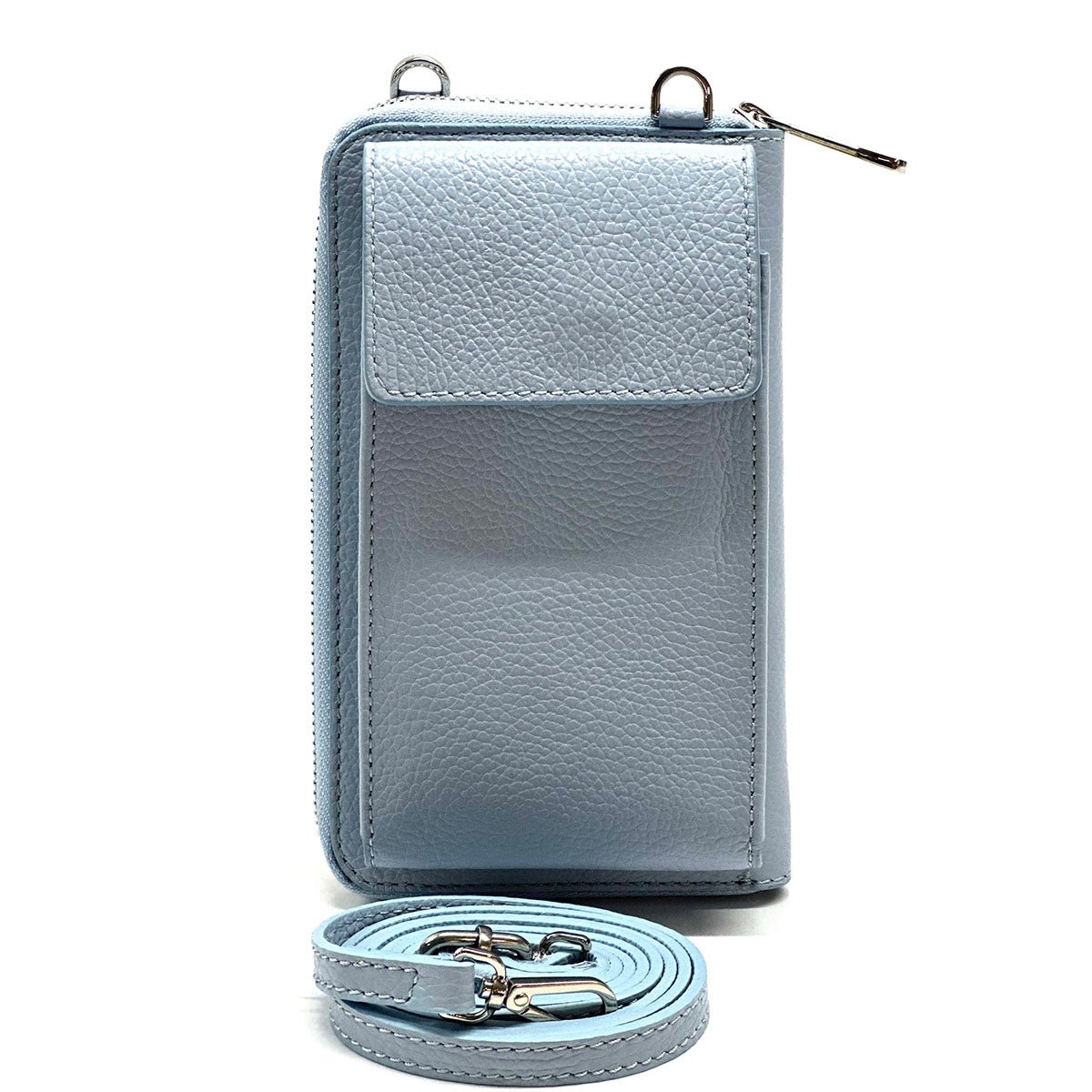 Ava Italian Leather Phone Bag & Wallet - Leather Italiano