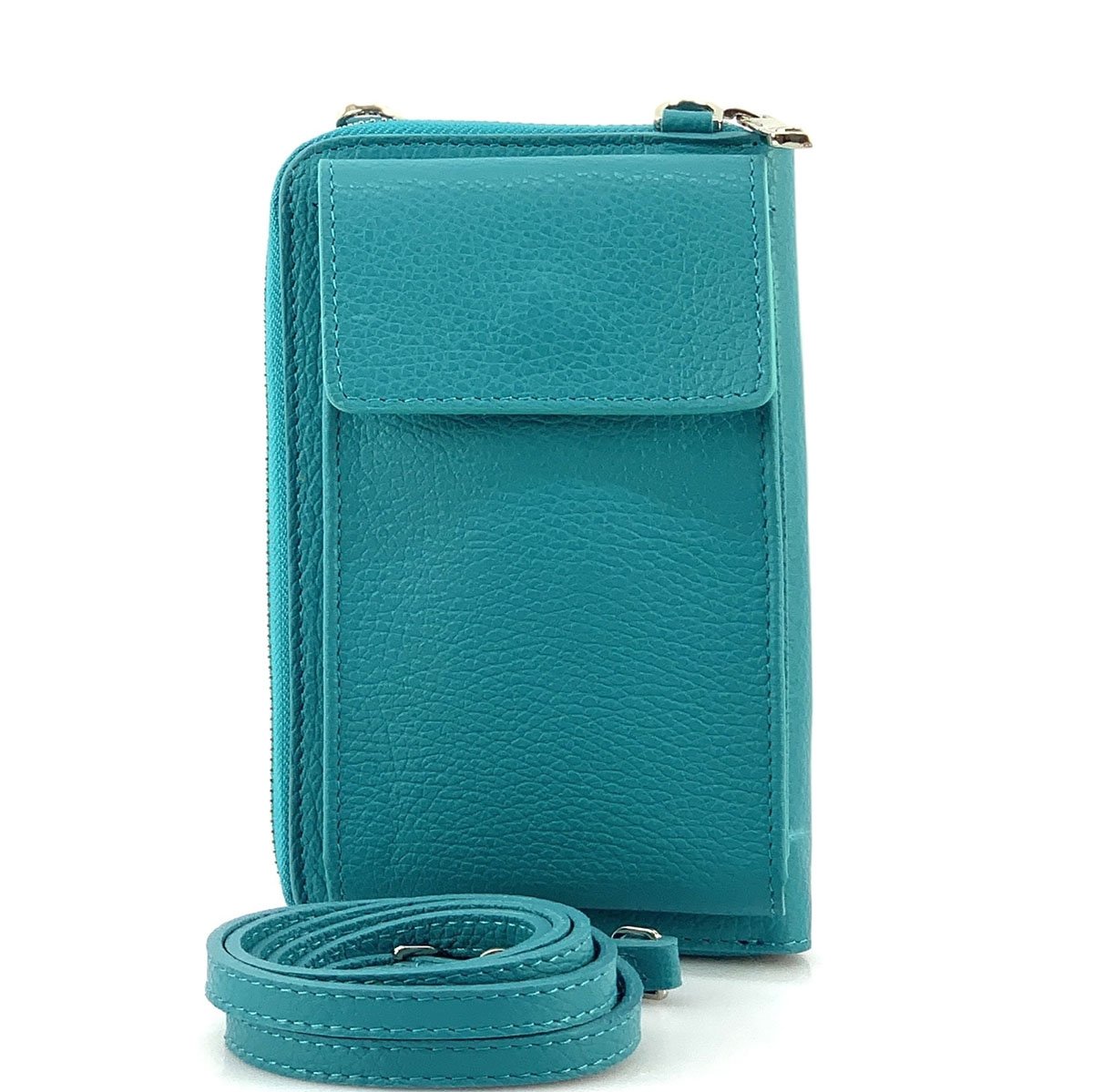 Ava Italian Leather Phone Bag & Wallet - Leather Italiano