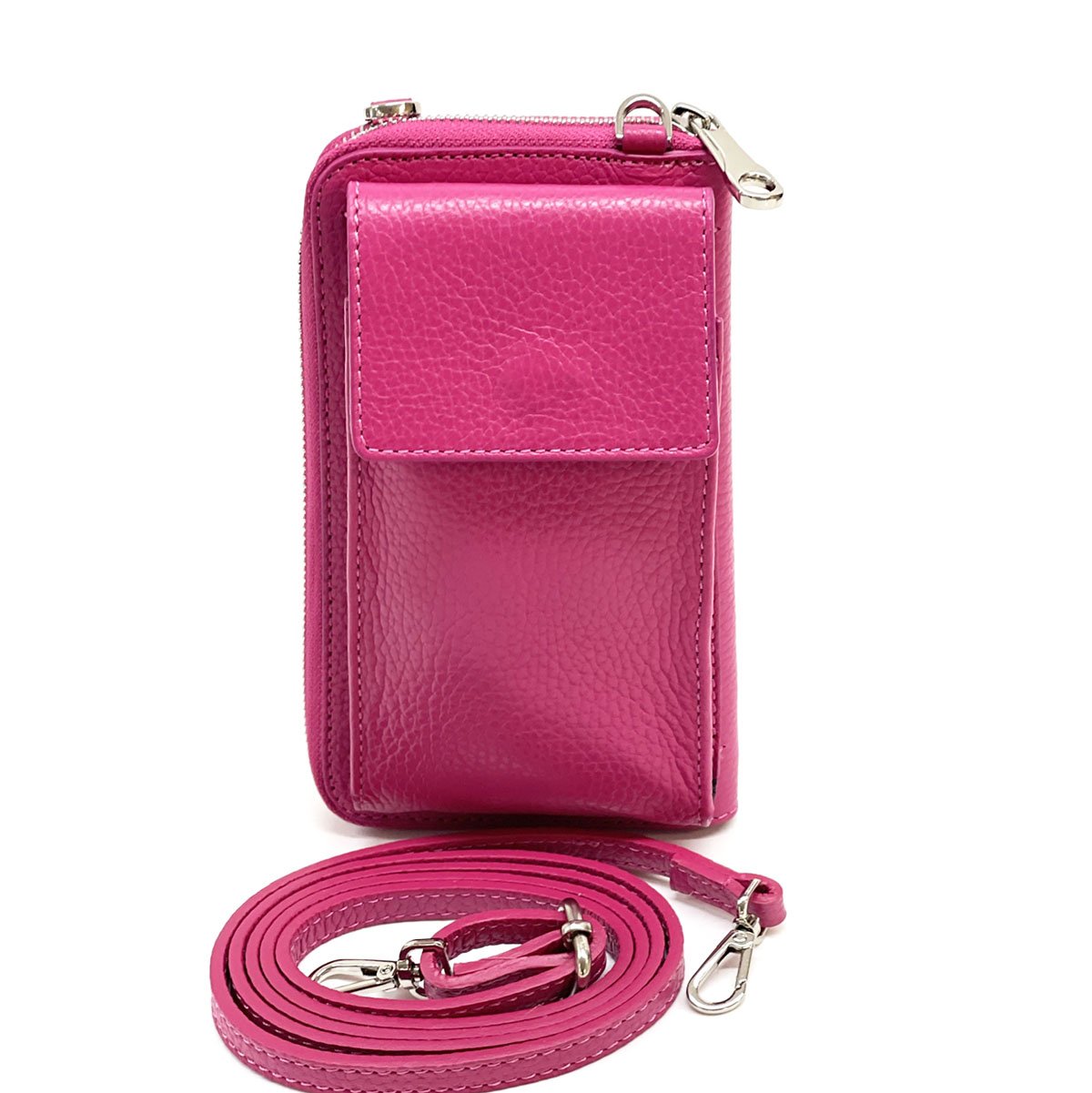 Ava Italian Leather Phone Bag & Wallet - Leather Italiano