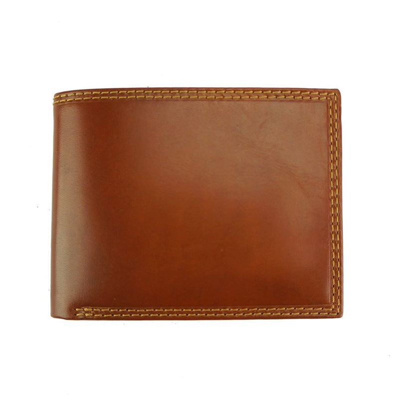 Battista V Soft Brown Leather Wallet: Elegance & Functionality - Leather Italiano