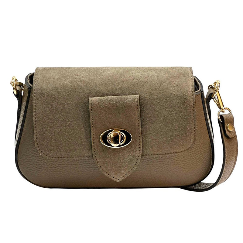 Be Exclusive Leather Cross - Body Bag – Handmade in Florence from Calfskin & Suede - Leather Italiano