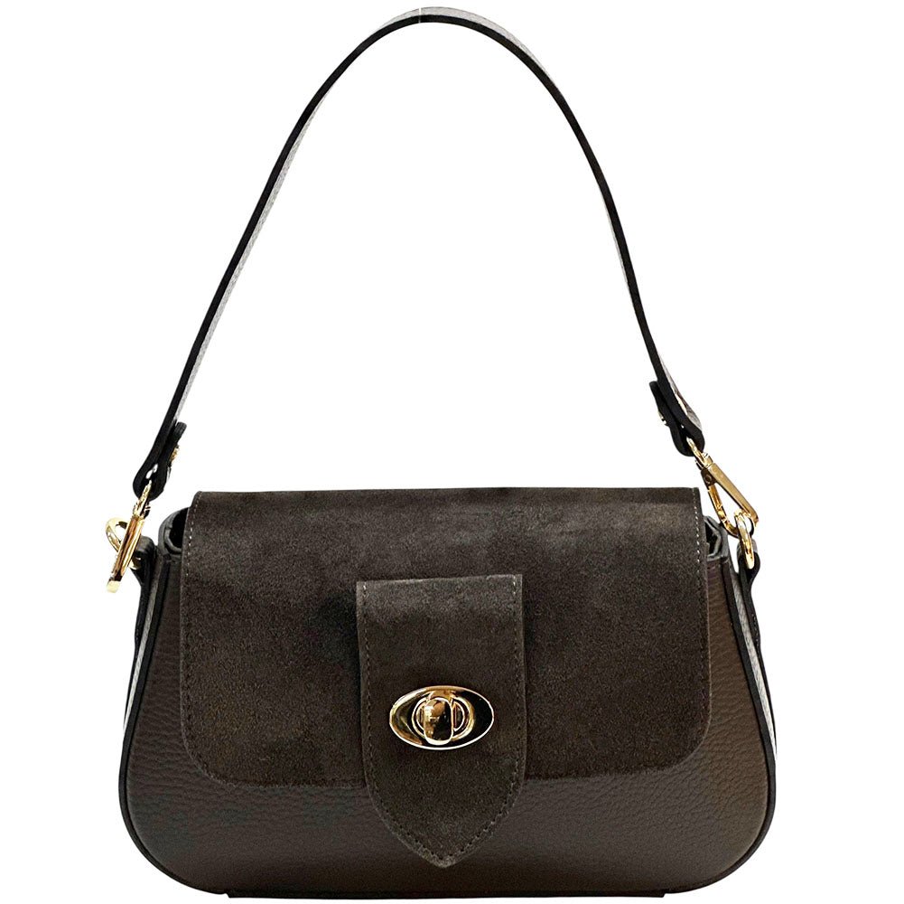 Be Exclusive Leather Cross - Body Bag – Handmade in Florence from Calfskin & Suede - Leather Italiano