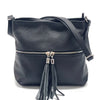 BE FREE Soft Leather Crossbody Bag - Premium Italian Calfskin - Leather Italiano