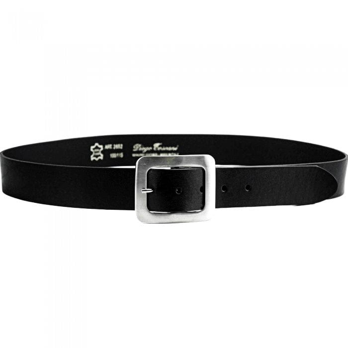 Bella Black Leather Belt for Women - A Stylish Essential for Jeans - Leather Italiano