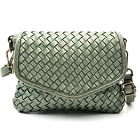Bellavia Woven Cow Leather Crossbody Bag - Leather Italiano