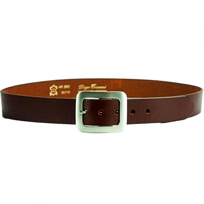 bella womens brown leather belt