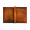 Back view of Dark Brown Calfskin Leather Wallet for Men