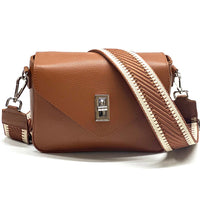 Bold Leather Crossbody Bag - Viva Italian Style - Leather Italiano