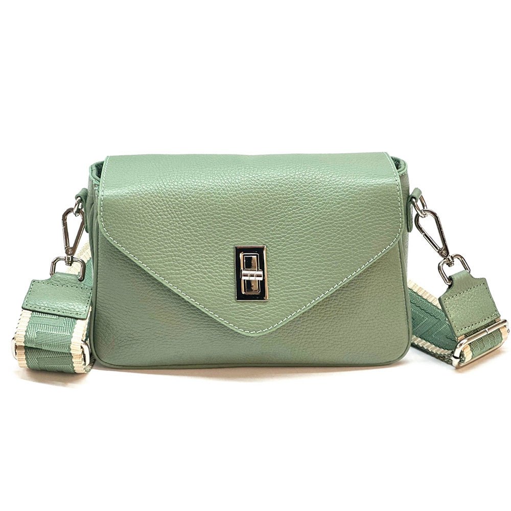 Bold Leather Crossbody Bag - Viva Italian Style - Leather Italiano