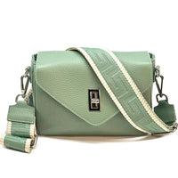 Bold Leather Crossbody Bag - Viva Italian Style - Leather Italiano