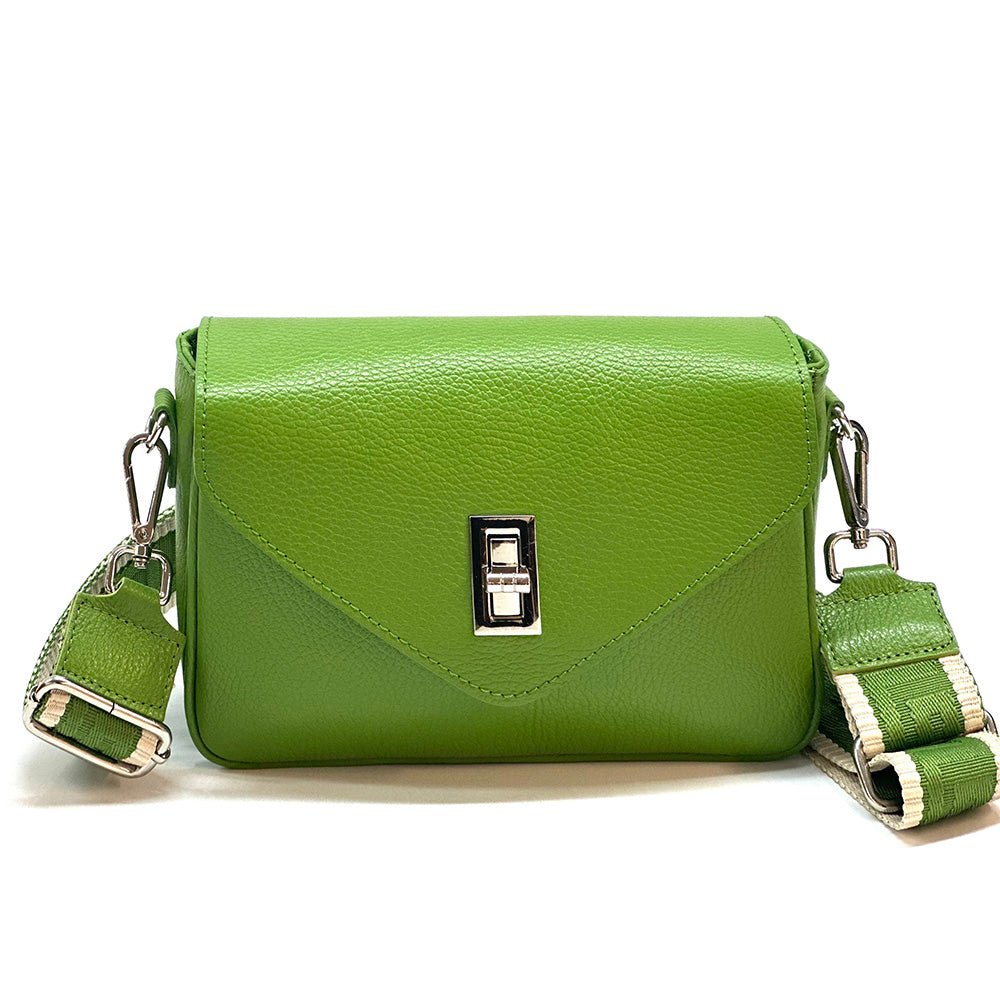 Bold Leather Crossbody Bag - Viva Italian Style - Leather Italiano