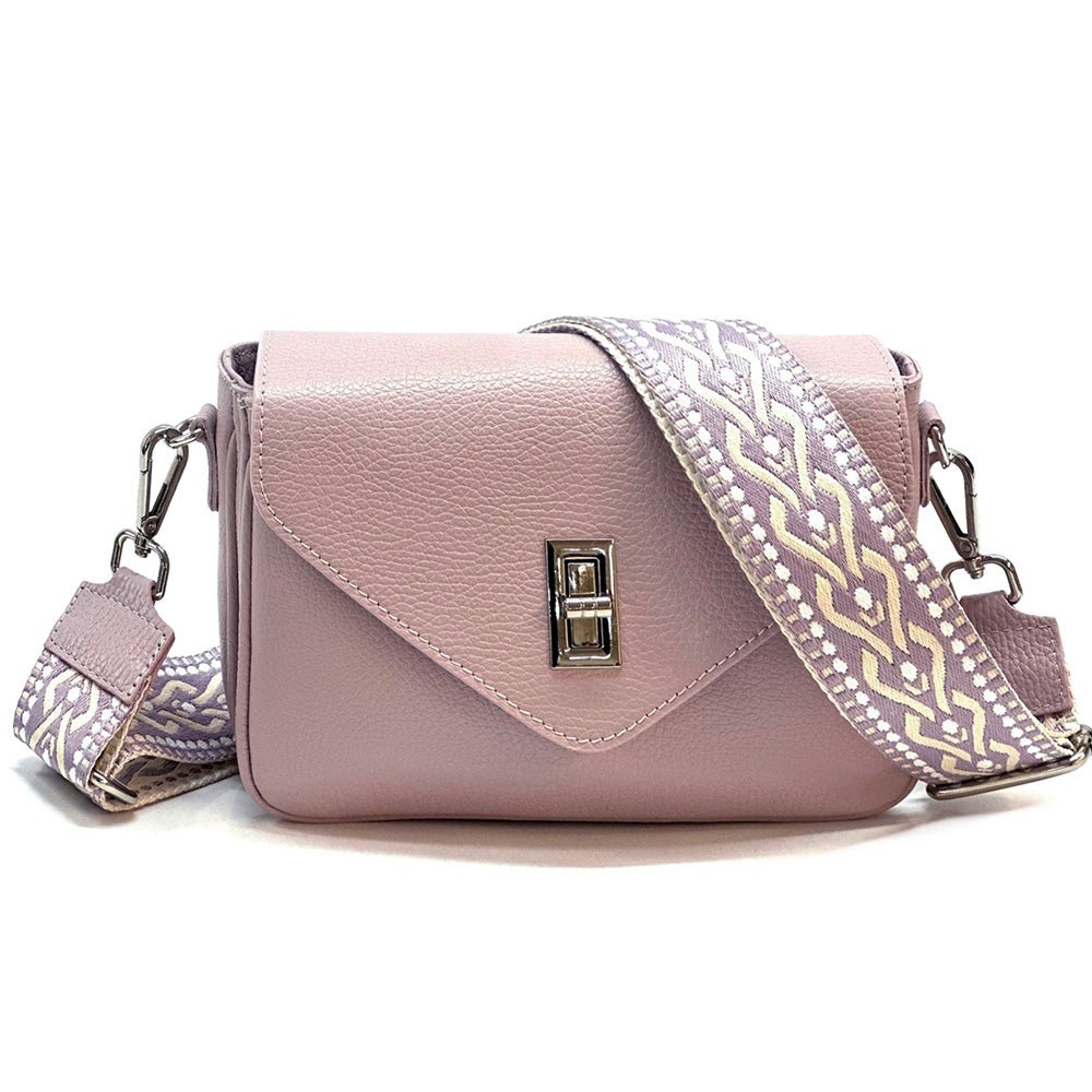 Bold Leather Crossbody Bag - Viva Italian Style - Leather Italiano