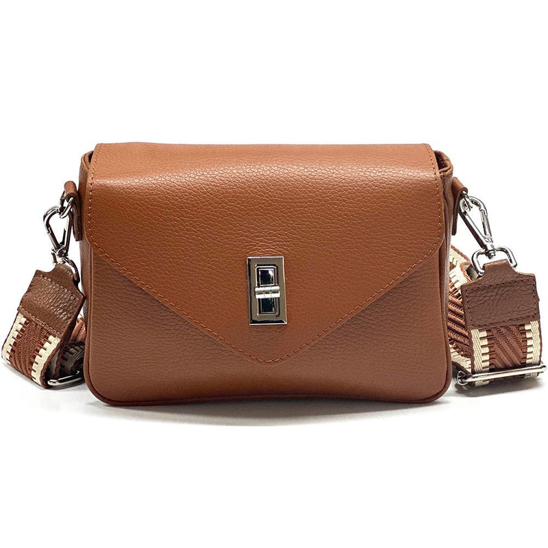 Bold Leather Crossbody Bag - Viva Italian Style - Leather Italiano