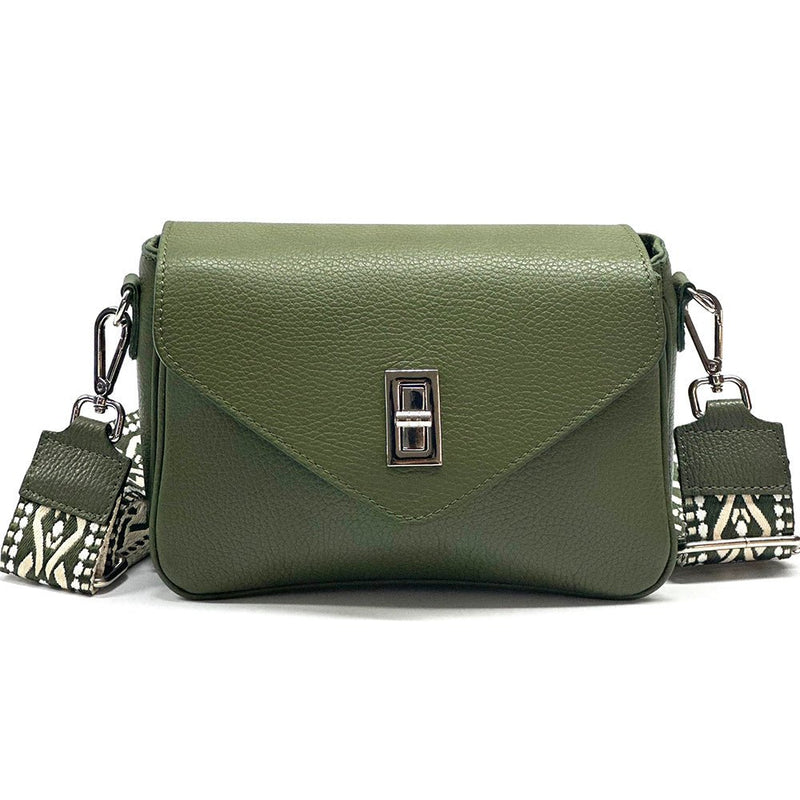 Bold Leather Crossbody Bag - Viva Italian Style - Leather Italiano