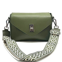 Bold Leather Crossbody Bag - Viva Italian Style - Leather Italiano