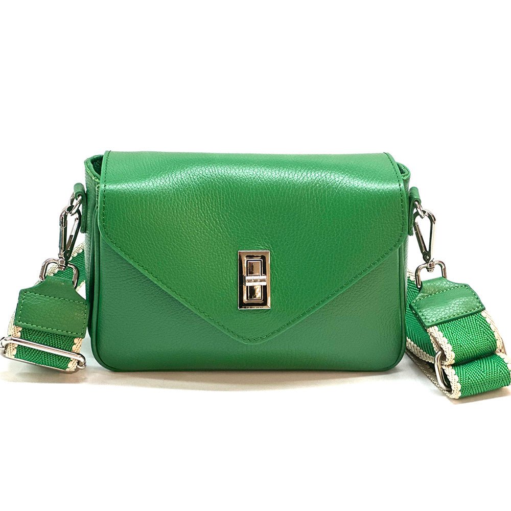 Bold Leather Crossbody Bag - Viva Italian Style - Leather Italiano