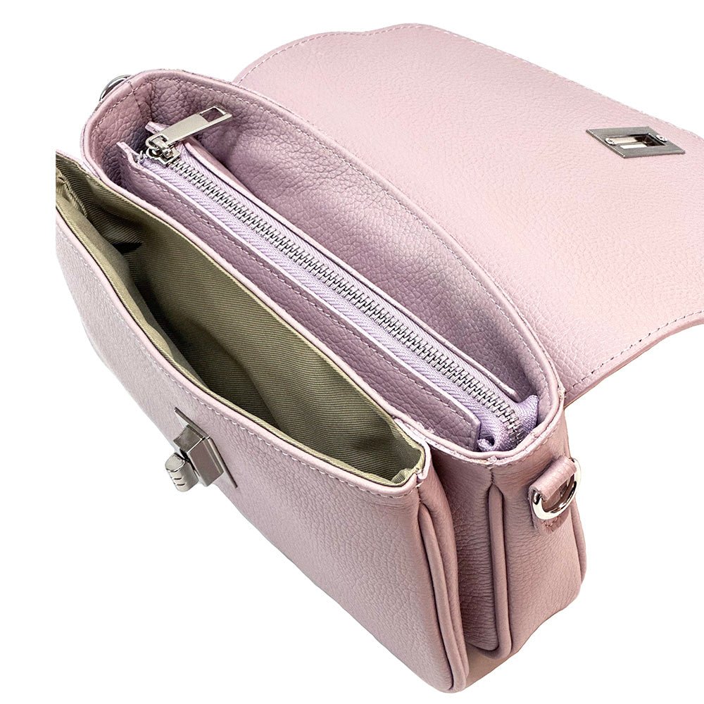 Bold Leather Crossbody Bag - Viva Italian Style - Leather Italiano