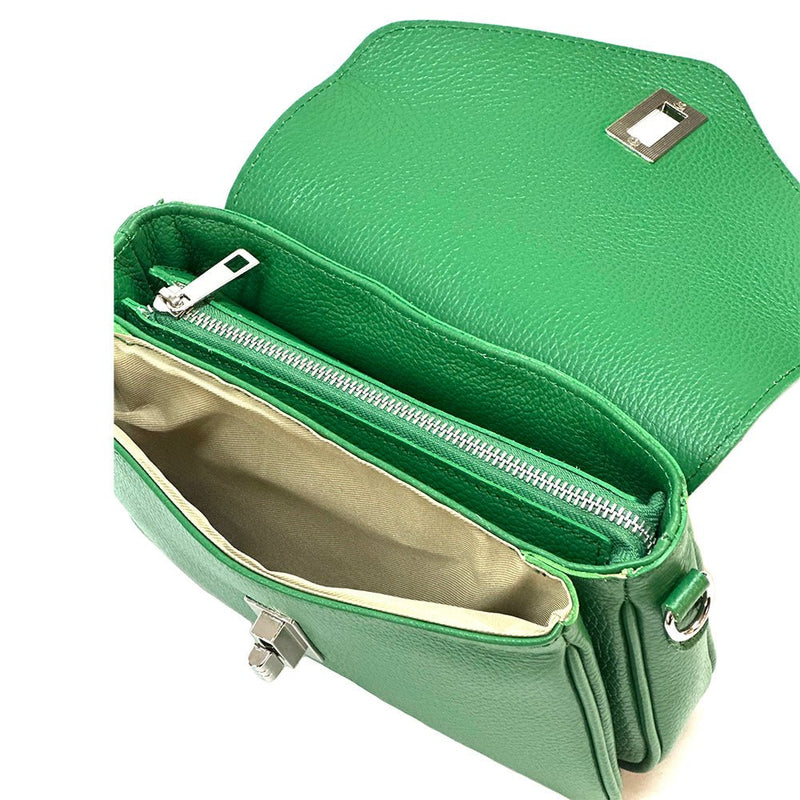 Bold Leather Crossbody Bag - Viva Italian Style - Leather Italiano