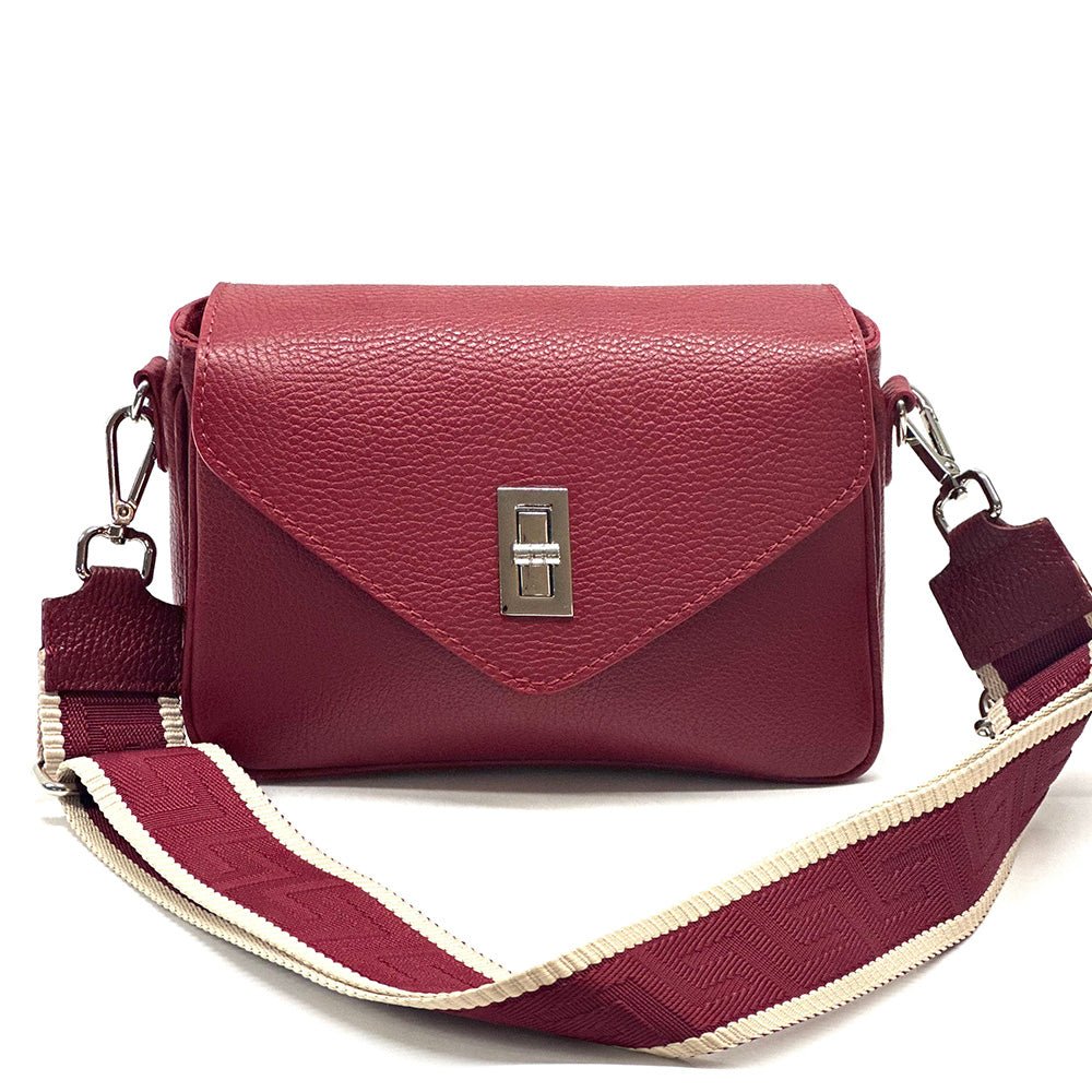 Bold Leather Crossbody Bag - Viva Italian Style - Leather Italiano