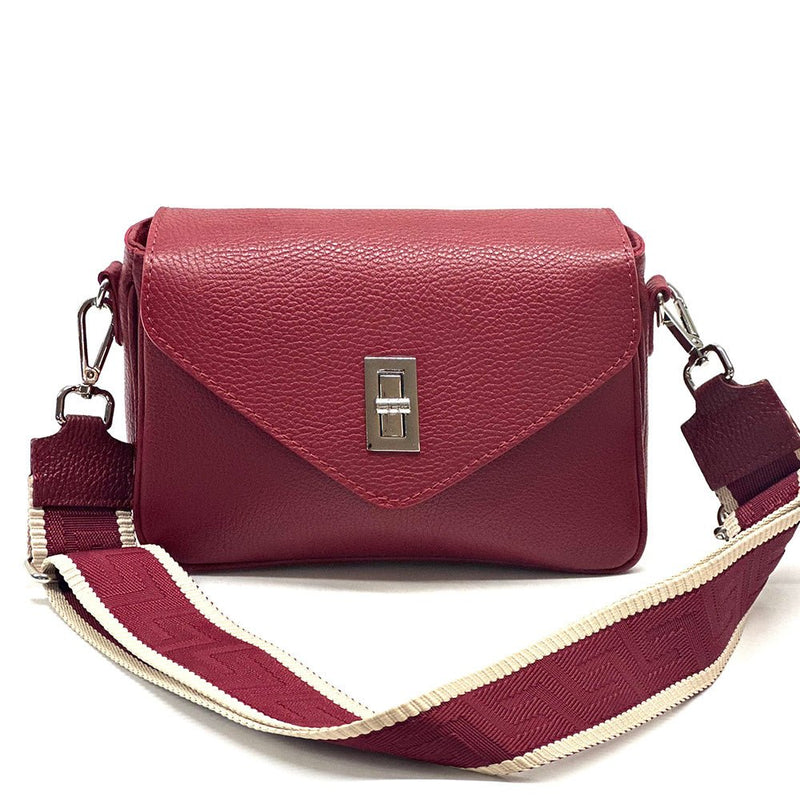 Bold Leather Crossbody Bag - Viva Italian Style - Leather Italiano
