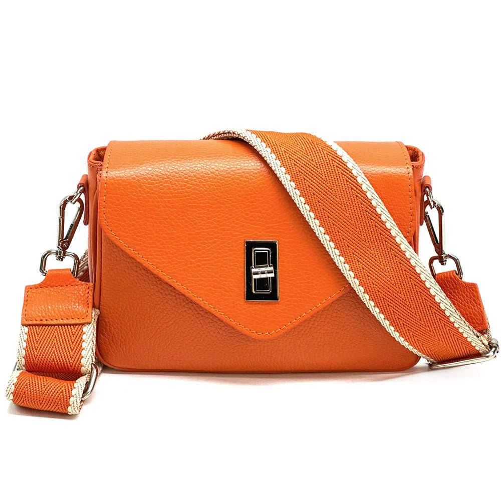 Bold Leather Crossbody Bag - Viva Italian Style - Leather Italiano