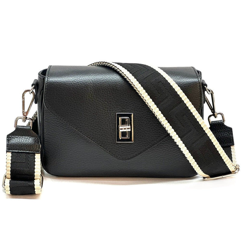 Bold Leather Crossbody Bag - Viva Italian Style - Leather Italiano