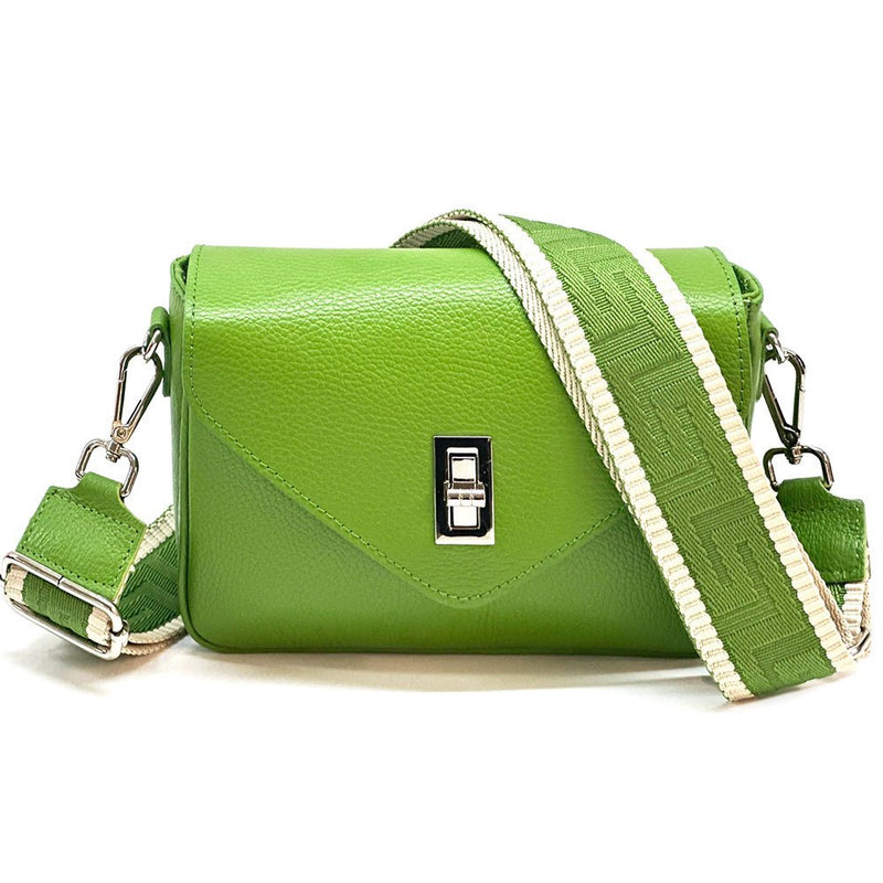 Bold Leather Crossbody Bag - Viva Italian Style - Leather Italiano