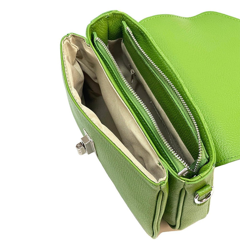 Bold Leather Crossbody Bag - Viva Italian Style - Leather Italiano