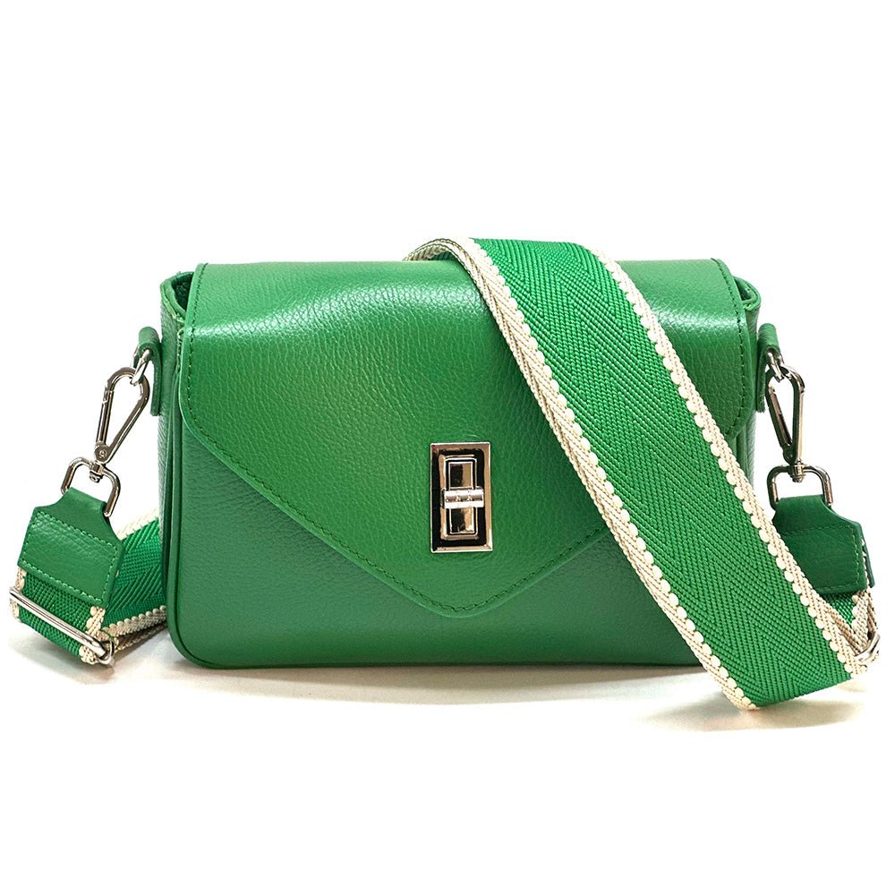 Bold Leather Crossbody Bag - Viva Italian Style - Leather Italiano