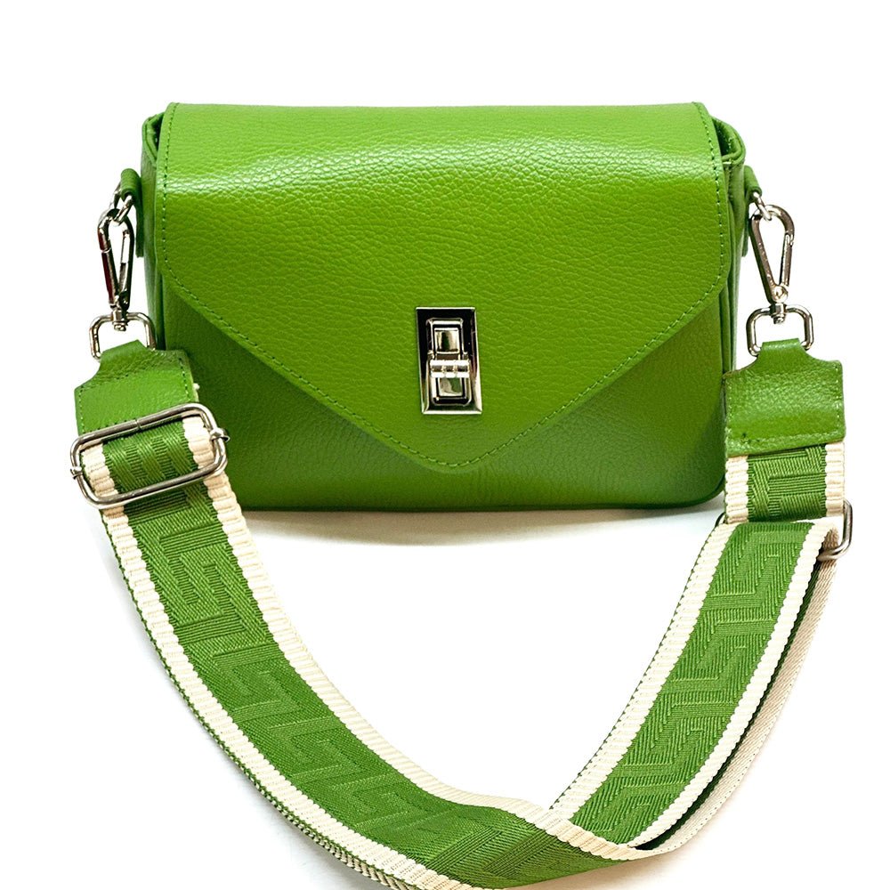 Bold Leather Crossbody Bag - Viva Italian Style - Leather Italiano
