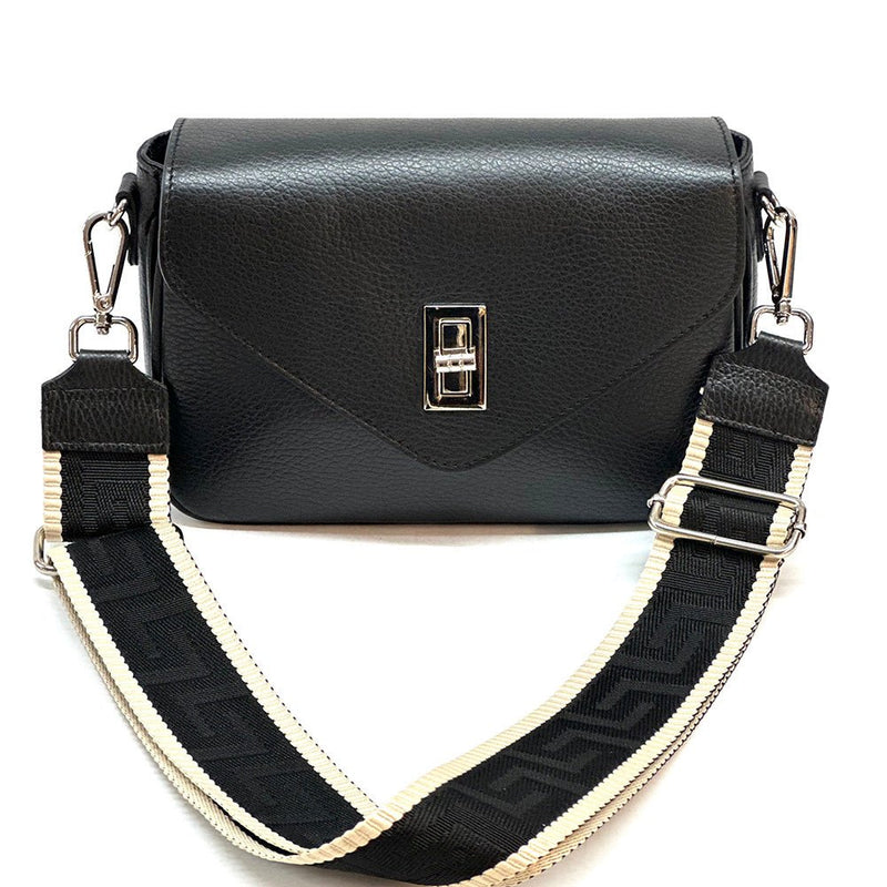 Bold Leather Crossbody Bag - Viva Italian Style - Leather Italiano