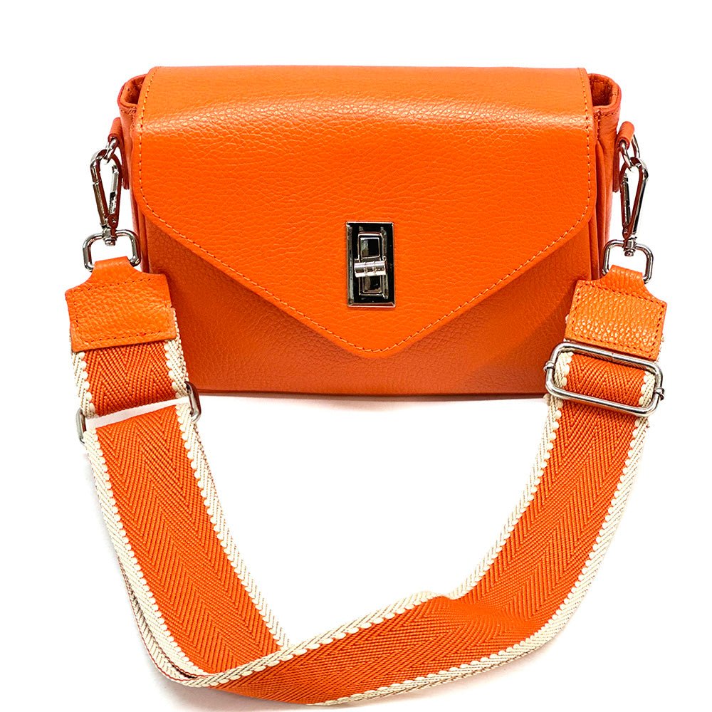 Bold Leather Crossbody Bag - Viva Italian Style - Leather Italiano