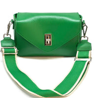 Bold Leather Crossbody Bag - Viva Italian Style - Leather Italiano