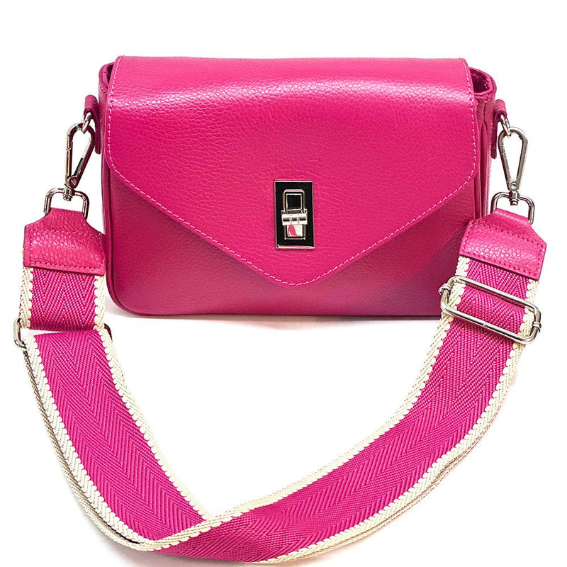 Bold Leather Crossbody Bag - Viva Italian Style - Leather Italiano